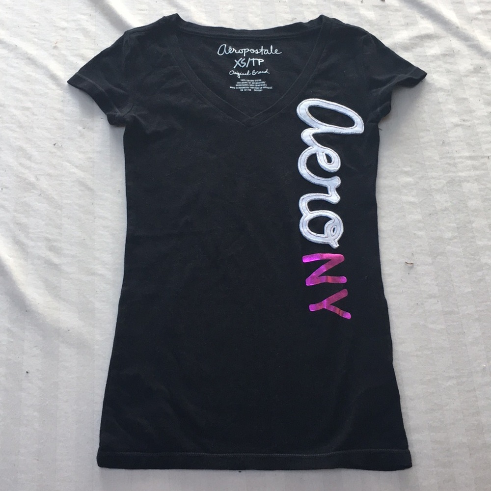 Black Aeropostale long sleeve tee